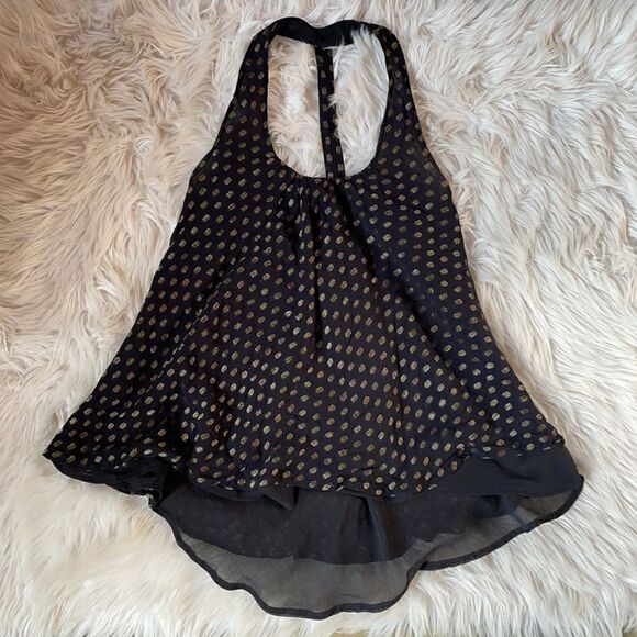 Anthropologie “Staring at Stars” Black & Metallic Racerback (Small) - Picture 16 of 16